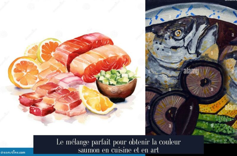 Le mélange parfait pour obtenir la couleur saumon en cuisine et en art