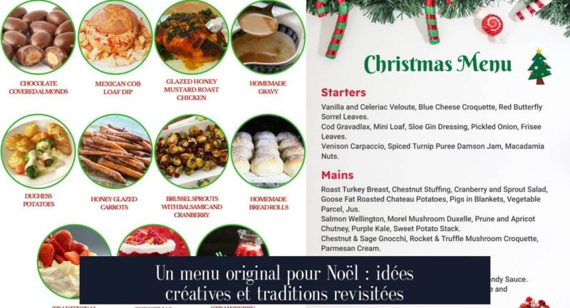 Un menu original pour Noël : idées créatives et traditions revisitées