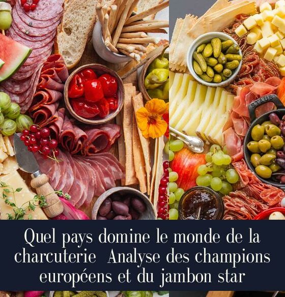 Quel pays domine le monde de la charcuterie Analyse des champions européens et du jambon star