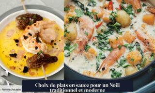Choix de plats en sauce pour un Noël traditionnel et moderne
