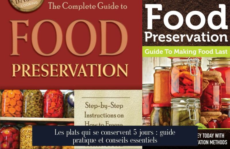 Les plats qui se conservent 5 jours : guide pratique et conseils essentiels