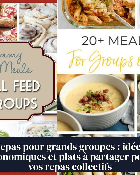 Repas pour grands groupes : idées économiques et plats à partager pour vos repas collectifs
