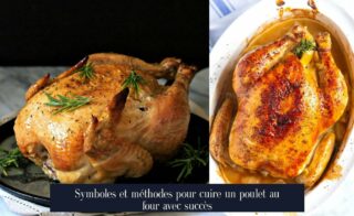 Symboles et méthodes pour cuire un poulet au four avec succès