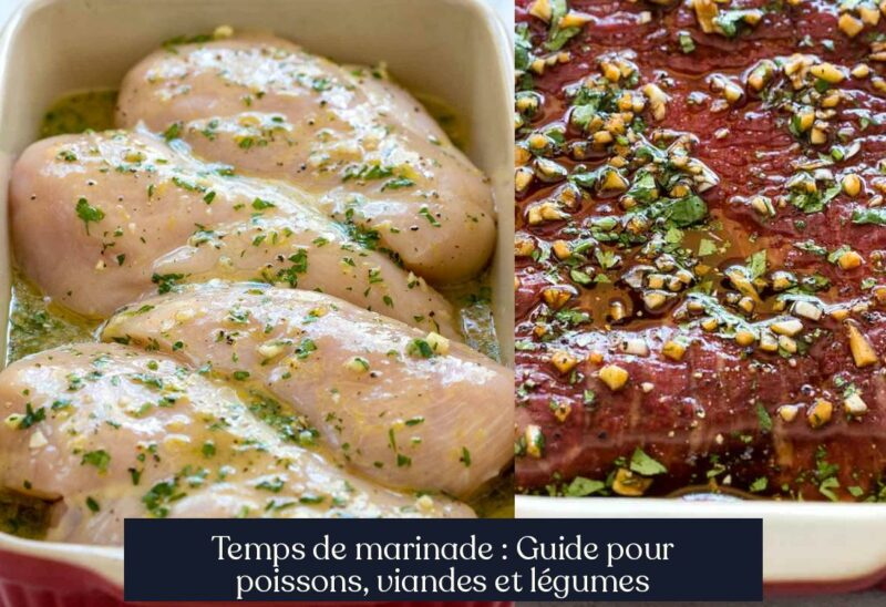 Temps de marinade : Guide pour poissons, viandes et légumes