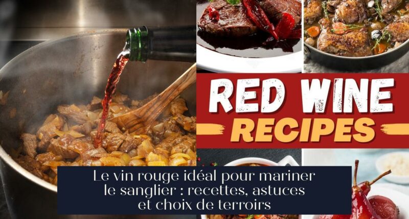 Le vin rouge idéal pour mariner le sanglier : recettes, astuces et choix de terroirs