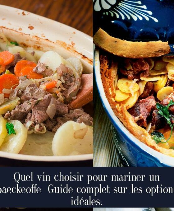 Quel vin choisir pour mariner un baeckeoffe Guide complet sur les options idéales.
