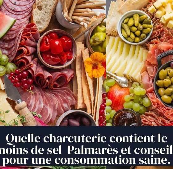 Quelle charcuterie contient le moins de sel Palmarès et conseils pour une consommation saine.