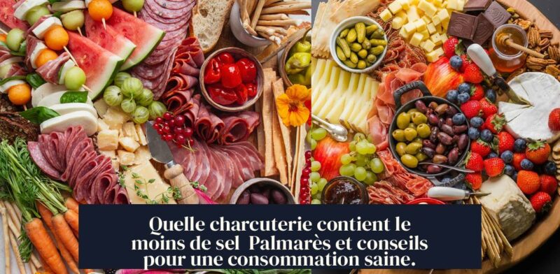 Quelle charcuterie contient le moins de sel Palmarès et conseils pour une consommation saine.