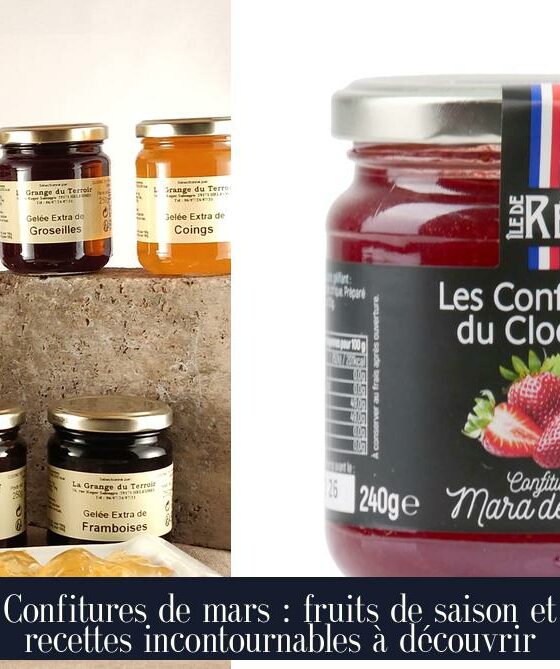 Confitures de mars : fruits de saison et recettes incontournables à découvrir