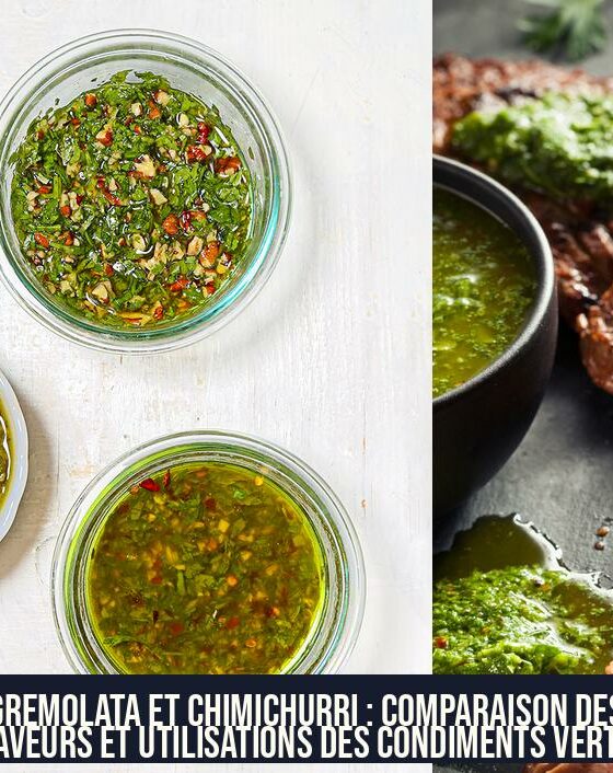 Gremolata et Chimichurri : Comparaison des Saveurs et Utilisations des Condiments Verts