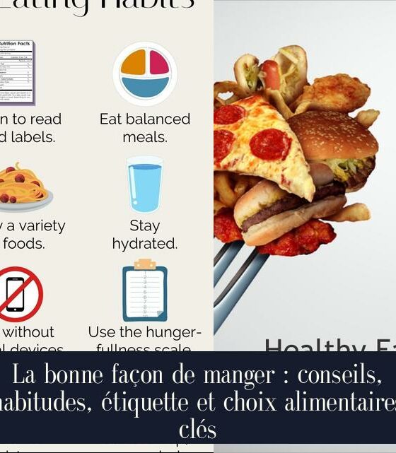 La bonne façon de manger : conseils, habitudes, étiquette et choix alimentaires clés
