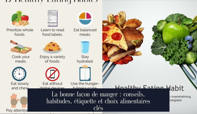 La bonne façon de manger : conseils, habitudes, étiquette et choix alimentaires clés