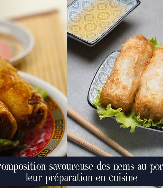 La composition savoureuse des nems au porc et leur préparation en cuisine