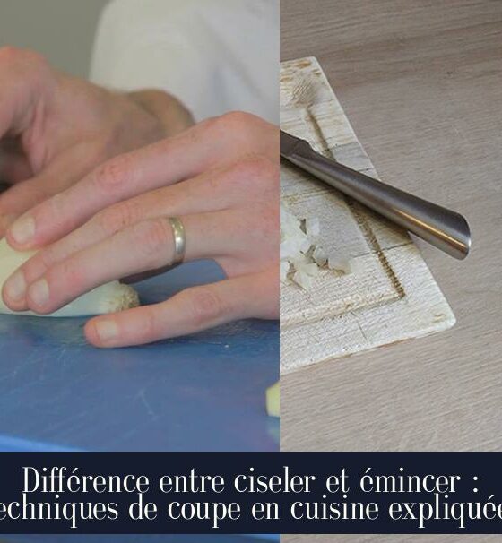 Différence entre ciseler et émincer : Techniques de coupe en cuisine expliquées