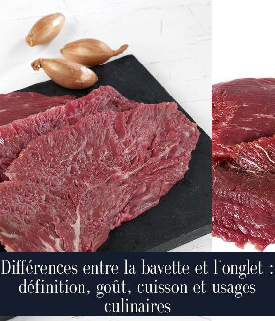 Différences entre la bavette et l'onglet : définition, goût, cuisson et usages culinaires