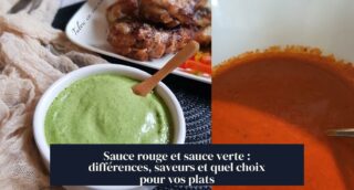 Sauce rouge et sauce verte : différences, saveurs et quel choix pour vos plats