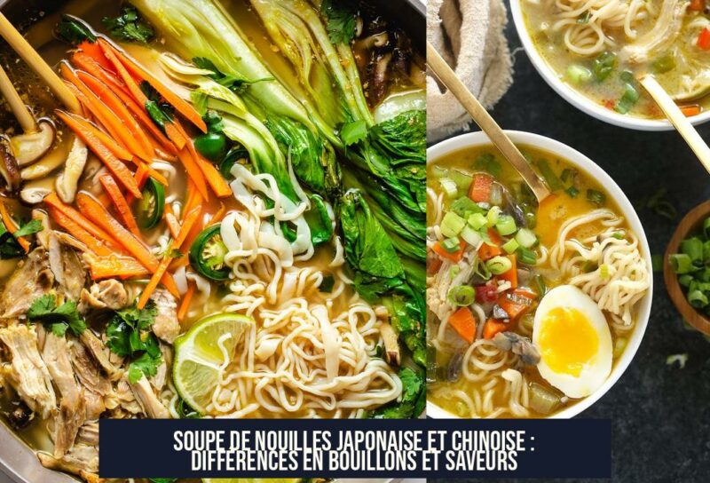 Soupe de Nouilles Japonaise et Chinoise : Différences en Bouillons et Saveurs