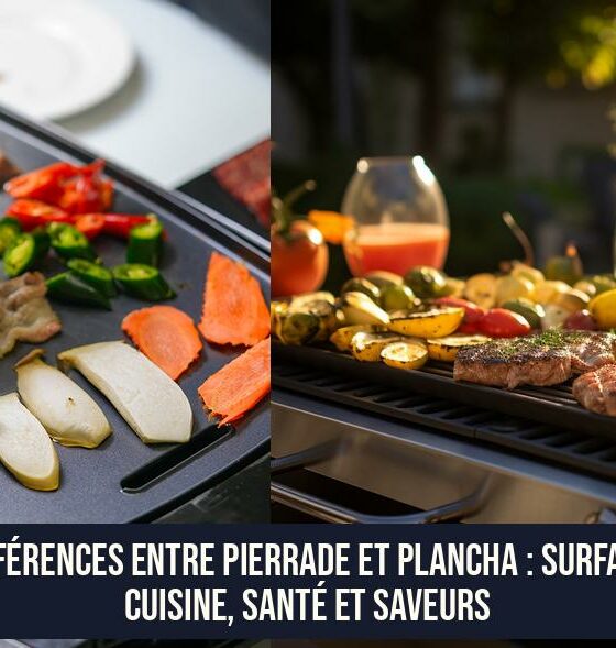 Différences entre pierrade et plancha : surface, cuisine, santé et saveurs