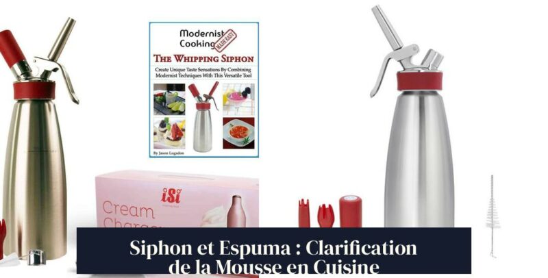 Siphon et Espuma : Clarification de la Mousse en Cuisine