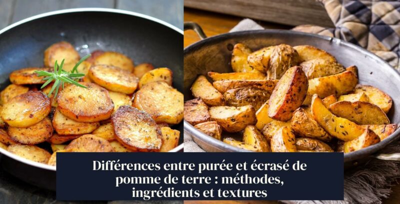 Différences entre purée et écrasé de pomme de terre : méthodes, ingrédients et textures
