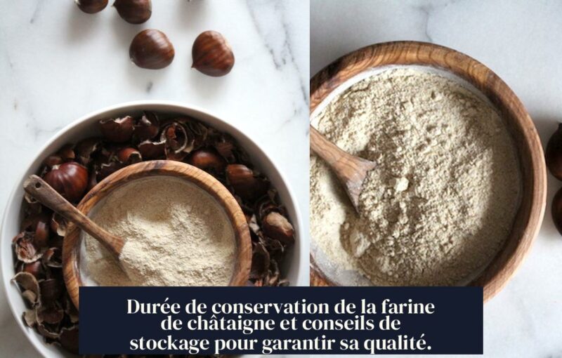 Durée de conservation de la farine de châtaigne et conseils de stockage pour garantir sa qualité.