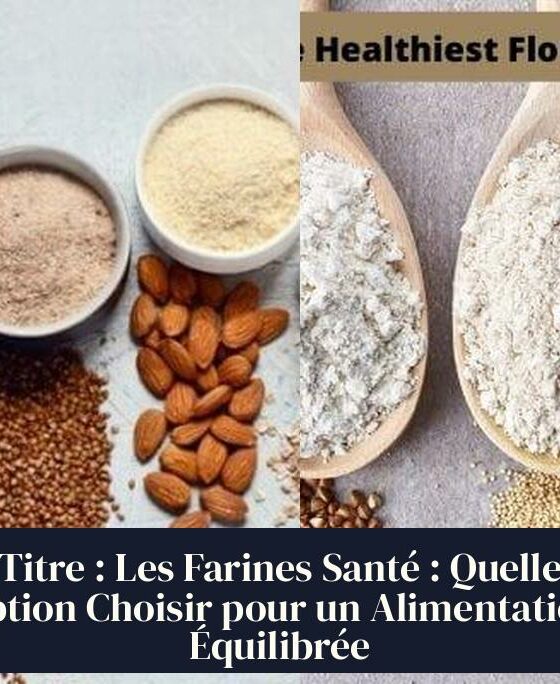 Titre : Les Farines Santé : Quelle Option Choisir pour un Alimentation Équilibrée