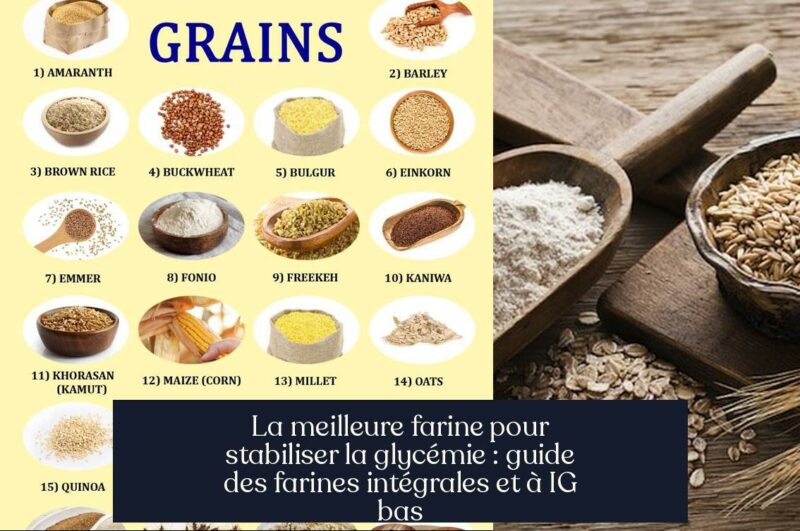 La meilleure farine pour stabiliser la glycémie : guide des farines intégrales et à IG bas