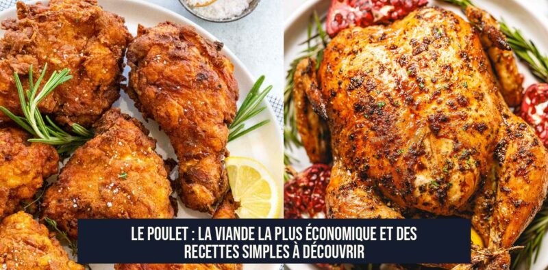 Le poulet : la viande la plus économique et des recettes simples à découvrir