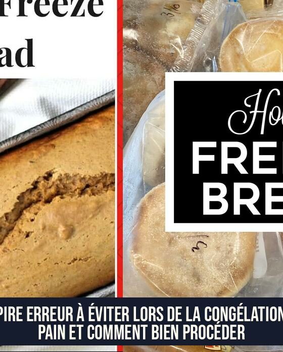 La pire erreur à éviter lors de la congélation du pain et comment bien procéder