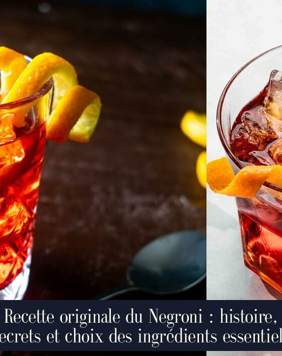 Recette originale du Negroni : histoire, secrets et choix des ingrédients essentiels