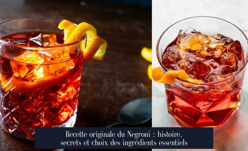 Recette originale du Negroni : histoire, secrets et choix des ingrédients essentiels