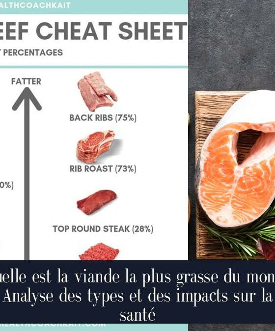 Quelle est la viande la plus grasse du monde Analyse des types et des impacts sur la santé