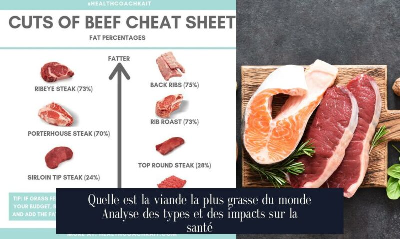 Quelle est la viande la plus grasse du monde Analyse des types et des impacts sur la santé