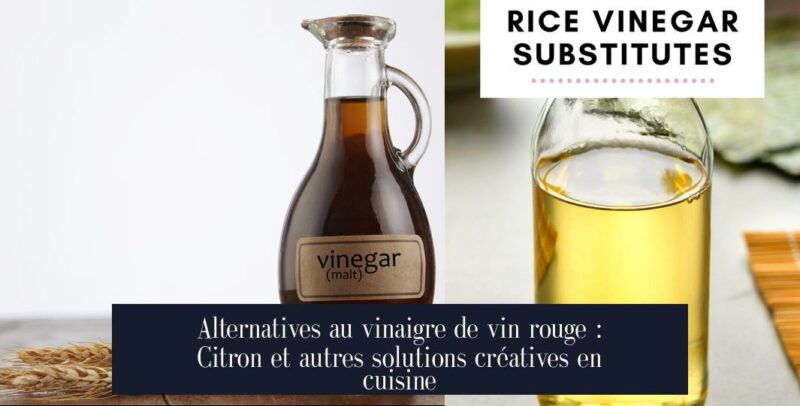 Alternatives au vinaigre de vin rouge : Citron et autres solutions créatives en cuisine