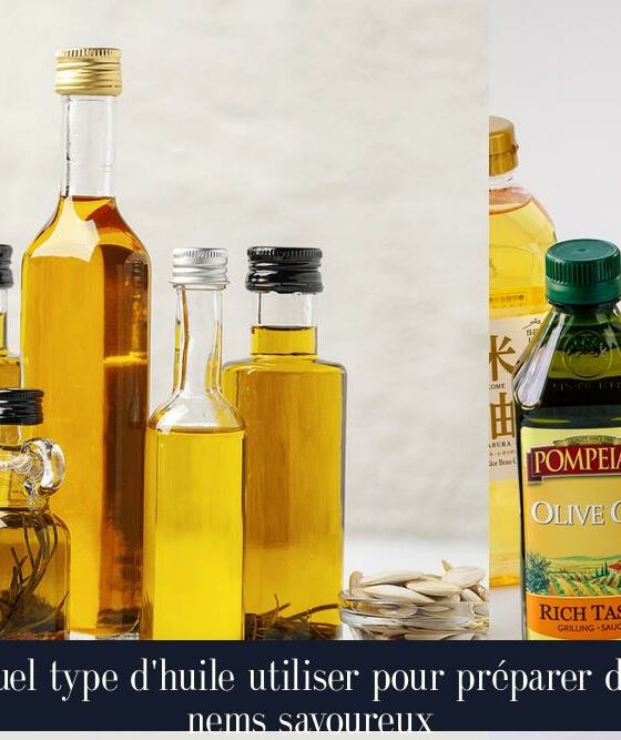 Quel type d'huile utiliser pour préparer des nems savoureux