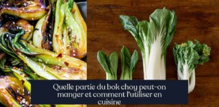 Quelle partie du bok choy peut-on manger et comment l'utiliser en cuisine