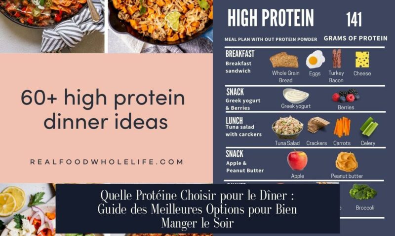 Quelle Protéine Choisir pour le Dîner : Guide des Meilleures Options pour Bien Manger le Soir