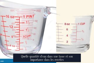 Quelle quantité d'eau dans une tasse et son importance dans les recettes