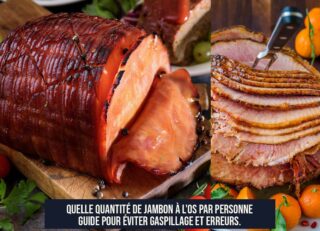 Quelle quantité de jambon à l'os par personne Guide pour éviter gaspillage et erreurs.