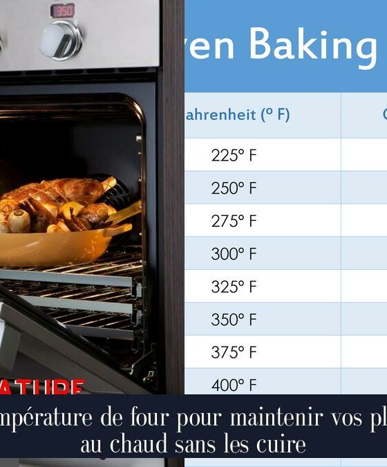 Température de four pour maintenir vos plats au chaud sans les cuire