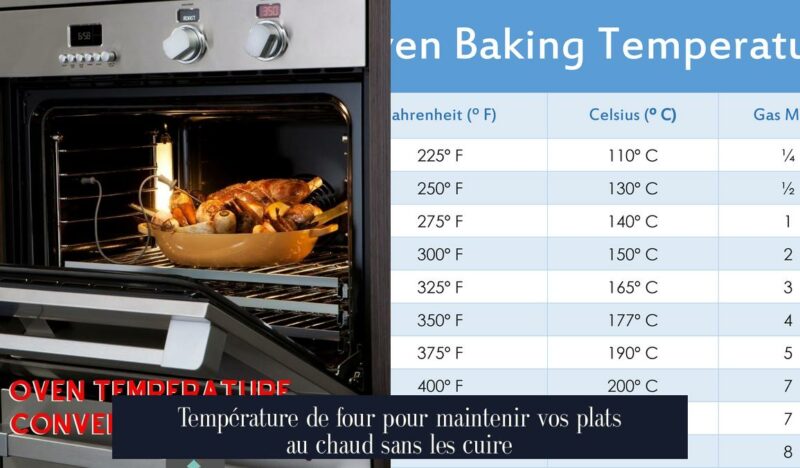 Température de four pour maintenir vos plats au chaud sans les cuire