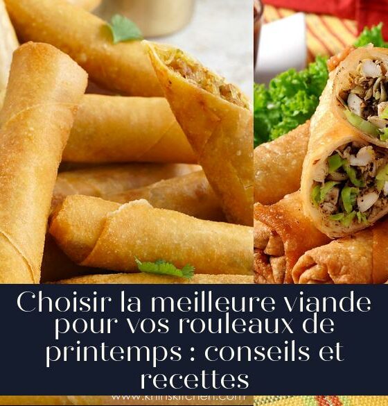 Choisir la meilleure viande pour vos rouleaux de printemps : conseils et recettes
