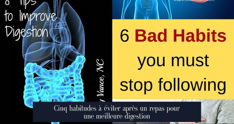 Cinq habitudes à éviter après un repas pour une meilleure digestion