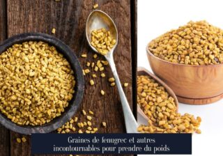 Graines de fenugrec et autres incontournables pour prendre du poids