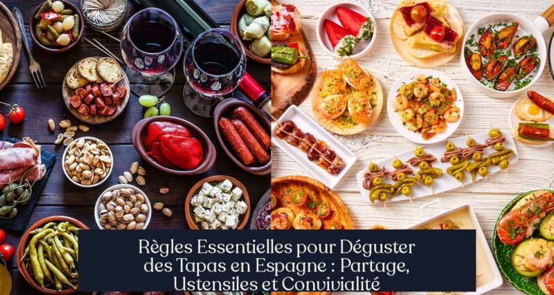 Règles Essentielles pour Déguster des Tapas en Espagne : Partage, Ustensiles et Convivialité