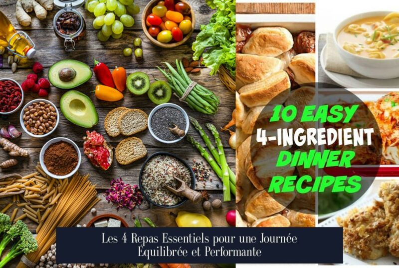 Les 4 Repas Essentiels pour une Journée Équilibrée et Performante