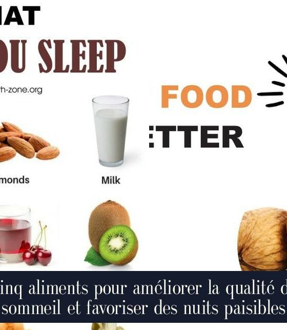 Cinq aliments pour améliorer la qualité du sommeil et favoriser des nuits paisibles