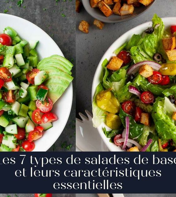 Les 7 types de salades de base et leurs caractéristiques essentielles