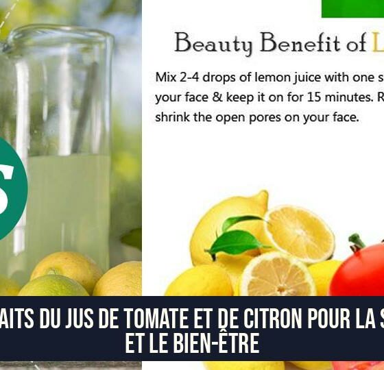 Bienfaits du jus de tomate et de citron pour la santé et le bien-être