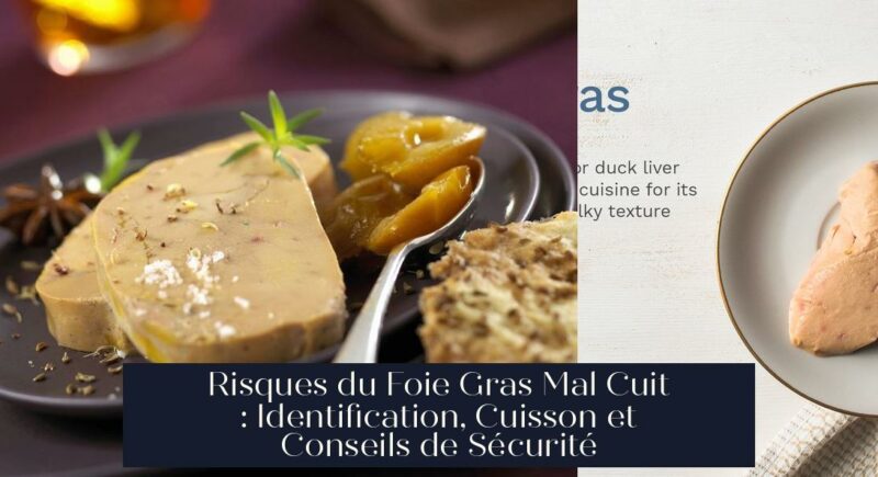 Risques du Foie Gras Mal Cuit : Identification, Cuisson et Conseils de Sécurité